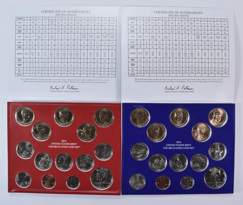 2014 Mint Set with Unc Coins in Original Packaging (28 coins)