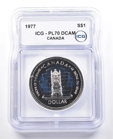 1977 Canada 1 Dollar Silver Jubilee PL70 DCAM ICG