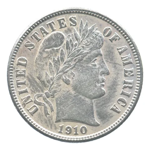 1910 Barber Dime *6842