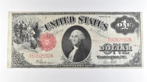 1917 $1 Legal Tender Large Note Red Seal FR#39 *0672