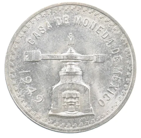 1949 Mo Mexico 1 Onza Silver *4187