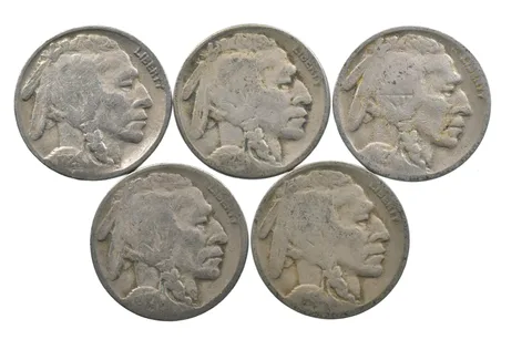 BETTER Lot 1929-S 1929-S 1927-D 1927-D Worn Date Buffalo Nickel Collection *183
