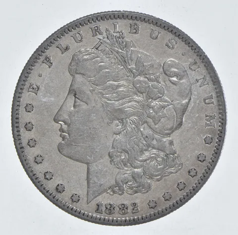 Better 1882-S Morgan Silver Dollar - 90% US Coin - Nice Coin *439
