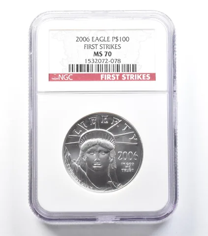 2006 $100 American Platinum Eagle 1 Oz Platinum First Strikes MS70 NGC a1428