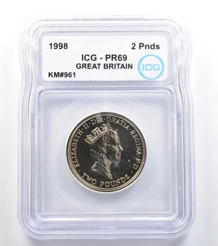 1989 Great Britain 2 Pounds KM#961 PR69 ICG *7868