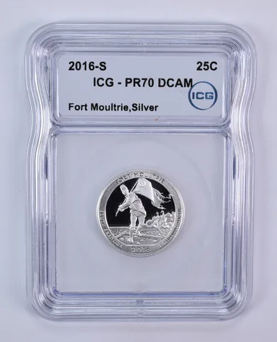 2016-S Washington Quarter ATB Fort Moultrie Silver PR70 DCAM ICG