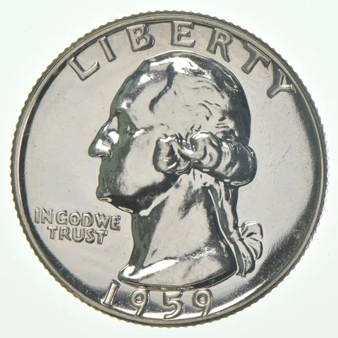 1959 Proof Washington Quarter 90% Silver