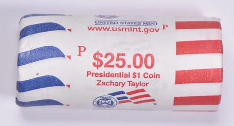 2009-P Zachary Taylor Presidential $1 Coin Roll $25 Unc US Mint BU