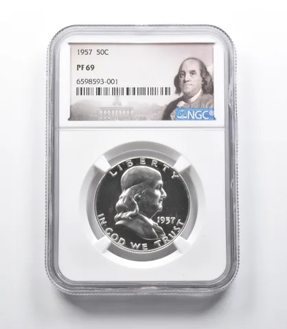 1957 Franklin Half Dollar PF69 NGC Special Label