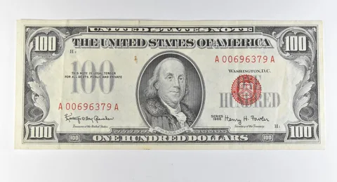 1966 $100 United States Note Red Seal *0292