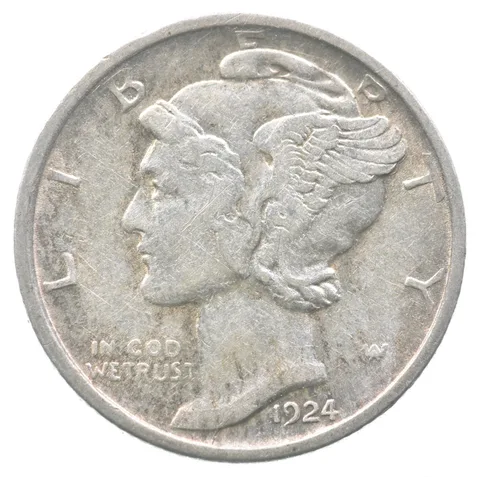 1924-D Mercury Dime a0920