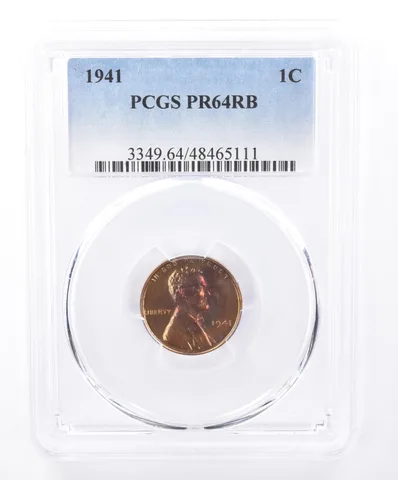 1941 Lincoln Wheat Cent PR64 RB PCGS Beautiful Tone *9320