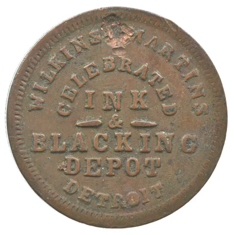 Martin Bro's Cheap Boot & Shoe Store Civil War Store Token MI-235-CN-3a R5 a8215