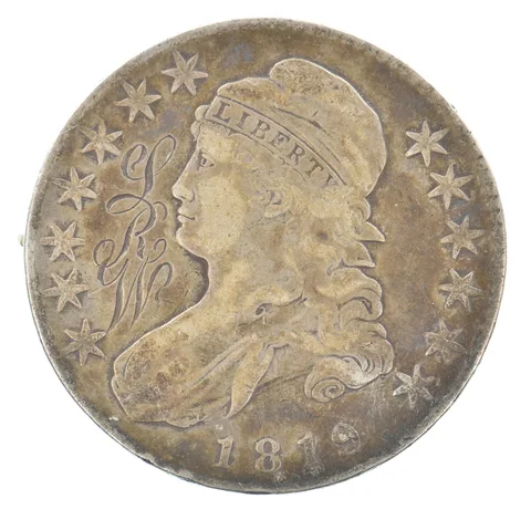 1819 Capped Bust Half Dollar LRW Love Token Beautiful Tone *2820
