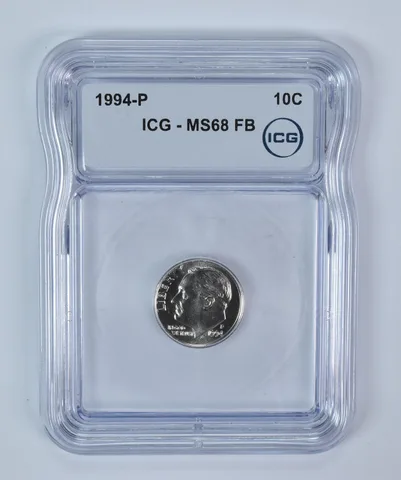 1994-P Roosevelt Dime MS68 FB ICG