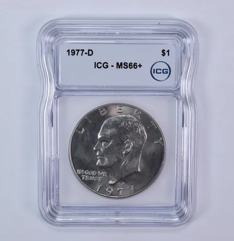 1977-D Eisenhower $1 MS66+ ICG