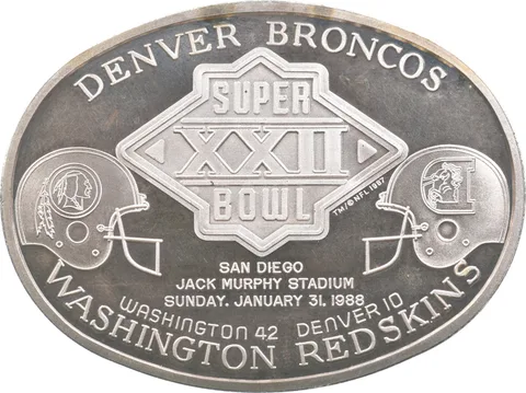 3 Oz Silver Denver Superbowl XXII San Diego *6036
