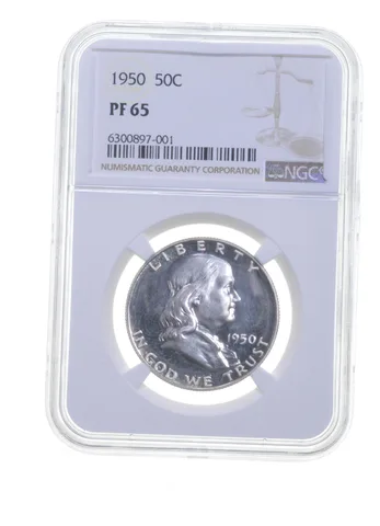 PF65 1950 Franklin Half Dollar - Graded NGC Frosty *5709