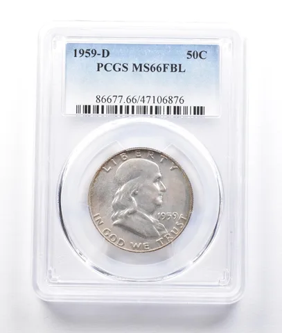 1959-D Franklin Half Dollar MS66 FBL PCGS *2620