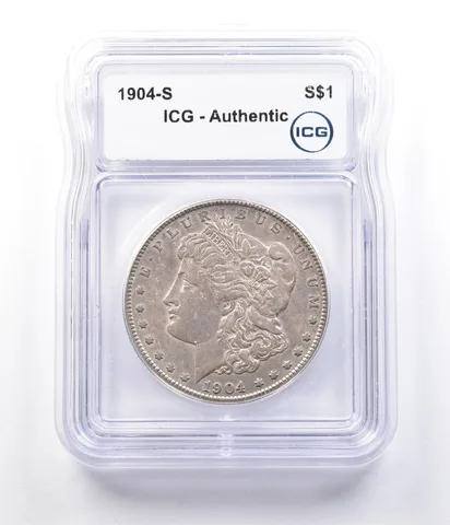 1904-S Morgan Silver Dollar Authentic ICG a2899