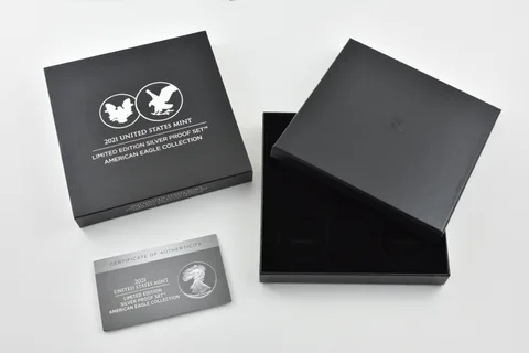 OGP 2021 Limited Edition Silver Eagle Proof Set BOX & COA - NO COINS