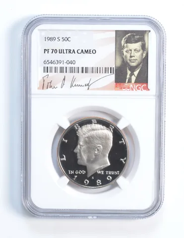 1989-S Kennedy Half Dollar PF70 NGC Special Lbl