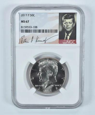2017-P Kennedy Half Dollar MS67 NGC Special Label
