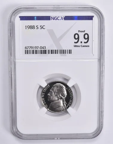 1988-S Jefferson Nickel Proof 9.9 UCAM NGC X NGCX