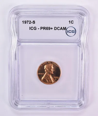 1972-S Lincoln Memorial Cent PR69+ DCAM ICG