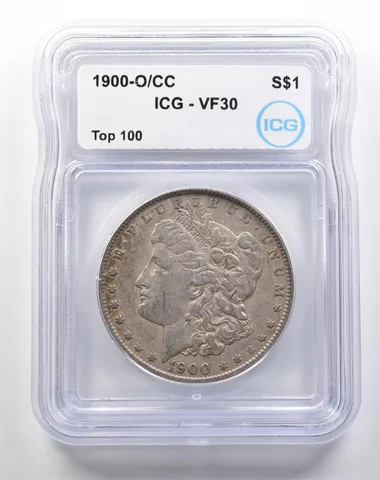 1900-O/CC Morgan Silver Dollar Top 100 VF30 ICG *3820
