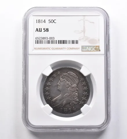 AU58 1814 Capped Bust Half Dollar NGC *4470
