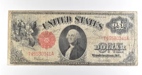 1917 $1 Legal Tender Large Note Red Seal *4526