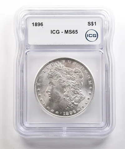 1896 Morgan Silver Dollar MS65 ICG a5380