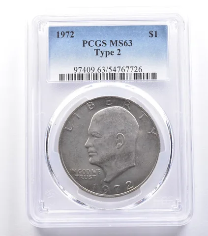 1972 Eisenhower $1 Type 2 MS63 PCGS *8824