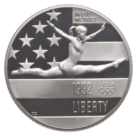 1992-S PROOF Olympic Gymnastics Commemorative Half Dollar