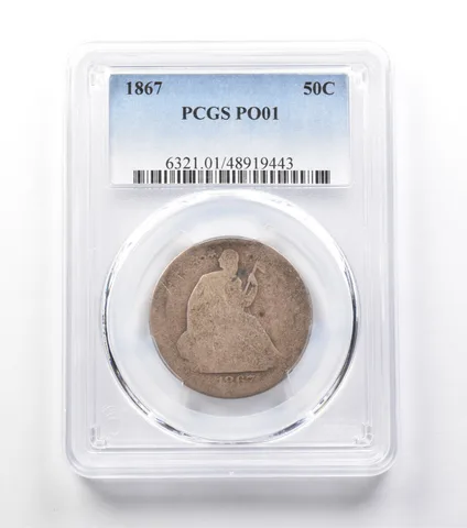 1867 Seated Liberty Half Dollar PO01 PCGS Lowball *9954