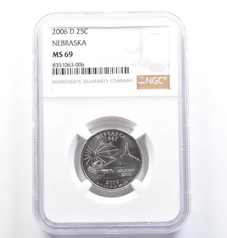 2006-D Washington State Quarter Nebraska MS69 NGC