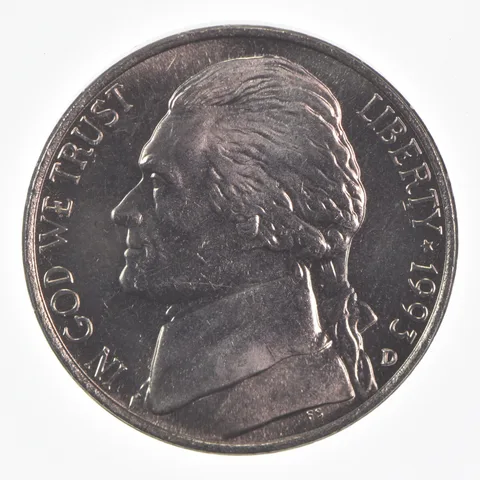 1993-D Jefferson Nickel Unc