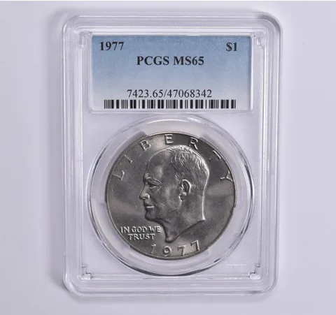 1977 Eisenhower $1 MS65 PCGS Blue Lbl
