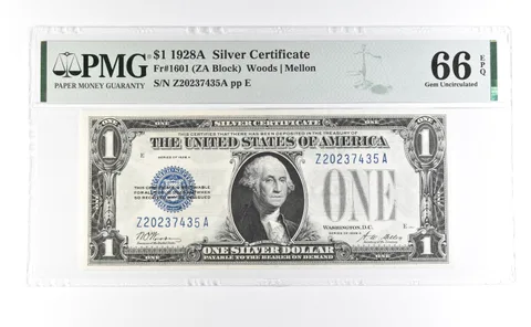 1928 A $1 Silver Certificate Fr#1601 Gem Unc 66 EPQ PMG *7025