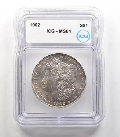 1902 Morgan Silver Dollar MS64 ICG a6684
