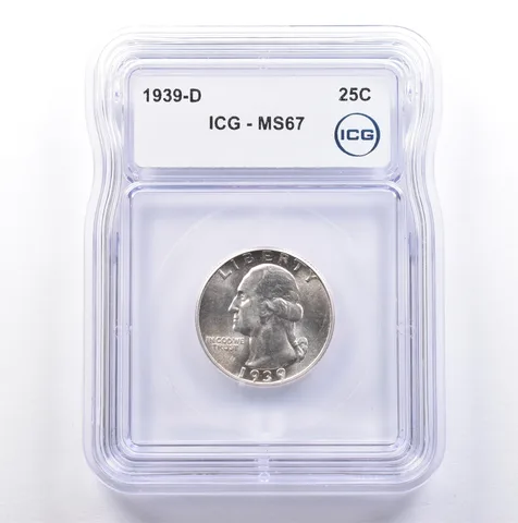 1939-D Washington Quarter MS67 ICG *9089