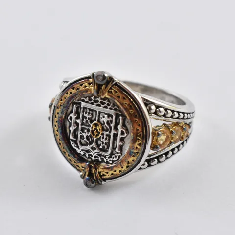 1784 El Cazador Signet Ring Real Pirate Treasure *4738