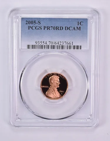 2005-S Lincoln Memorial Cent PR70 DCAM PCGS Blue Label