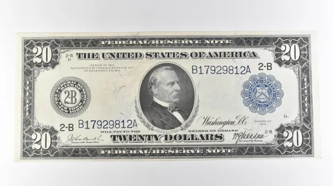 1914 $20 New York NY FRN Large Note Blue Seal Fr#968 *3145