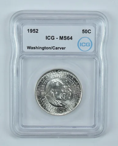 1952 Washington Carver Commemorative Half Dollar MS64 ICG