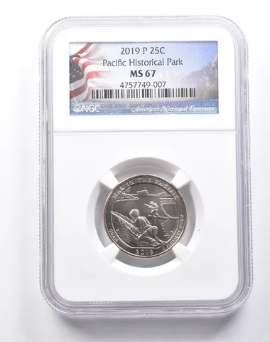 MS67 2019-P Washington Quarter Pacific Historical Park NGC a6194