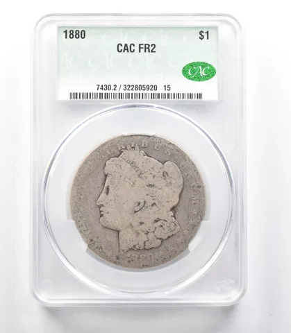 1880 Morgan Silver Dollar FR2 CAC Lowball *3330