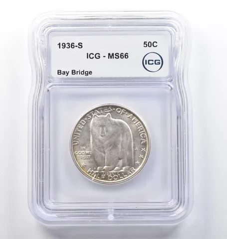 1936-S Bay Bridge Commemorative Half Dollar MS66 ICG *0157