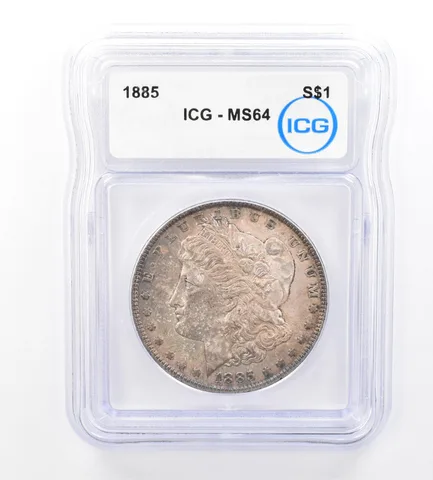 1885 Morgan Silver Dollar MS64 ICG Beautiful Tone *1708